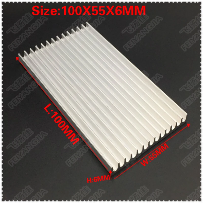 (Free shipping)Wholesale 20PCS 100x55x6mm Aluminum Radiator Heat Sink Heatsink for Computer LED Amplifier IC Transistor (Free shipping)Wholesale 20PCS 100x55x6mm Aluminum Radiator Heat Sink Heatsink for Computer LED Amplifier IC Transistor