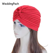 21 Solid Color Bohemia Women Turban Hat 2017 New Fashion Fold Simple Beanies Hats For Women’s Clothing Autumn Winter Accessories