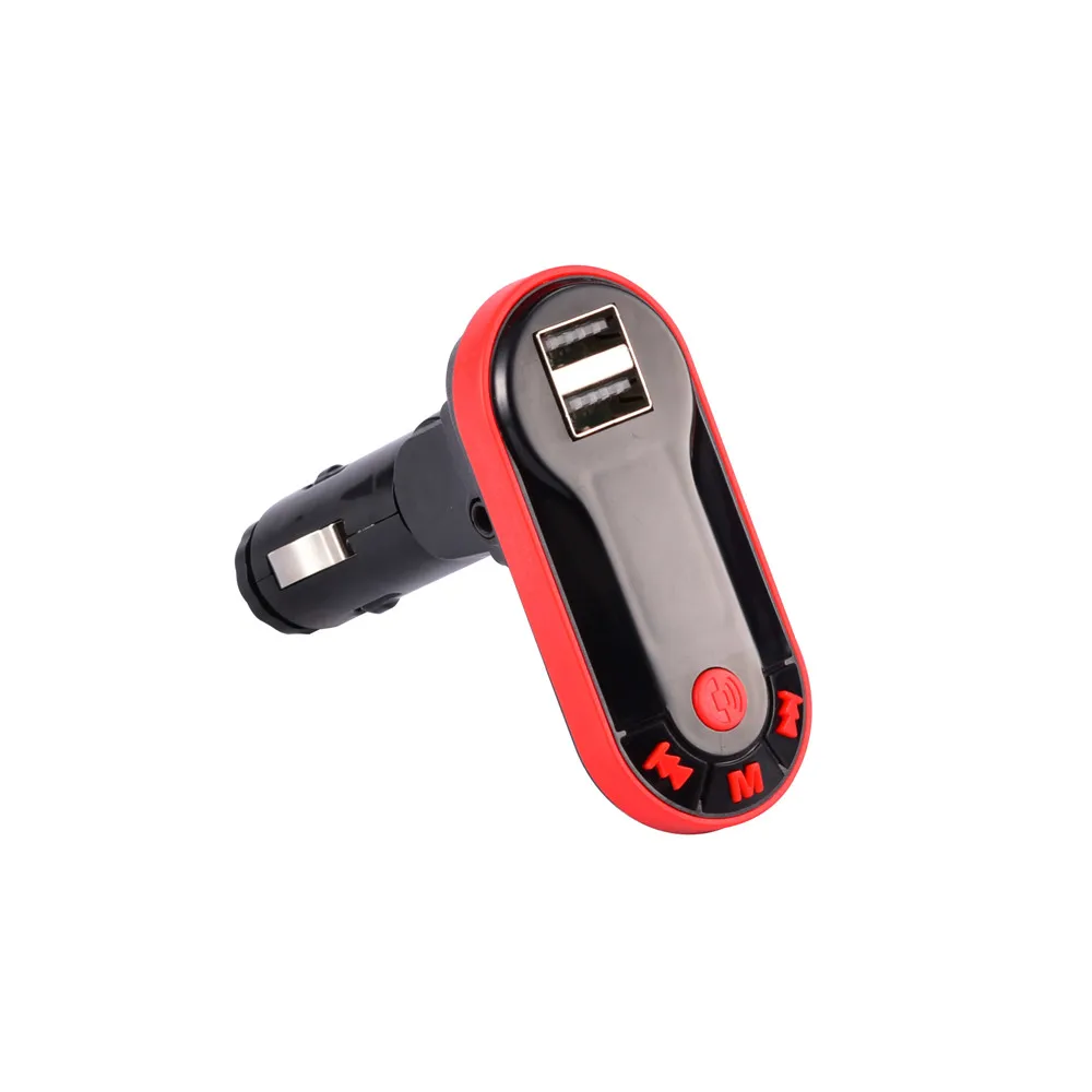 Беспроводной автомобильный комплект громкой связи Bluetooth fm-передатчик ЖК MP3-плеер USB зарядное устройство 3.1A автомобильные аксессуары Поддержка TF карты/USB чтения - Название цвета: Красный