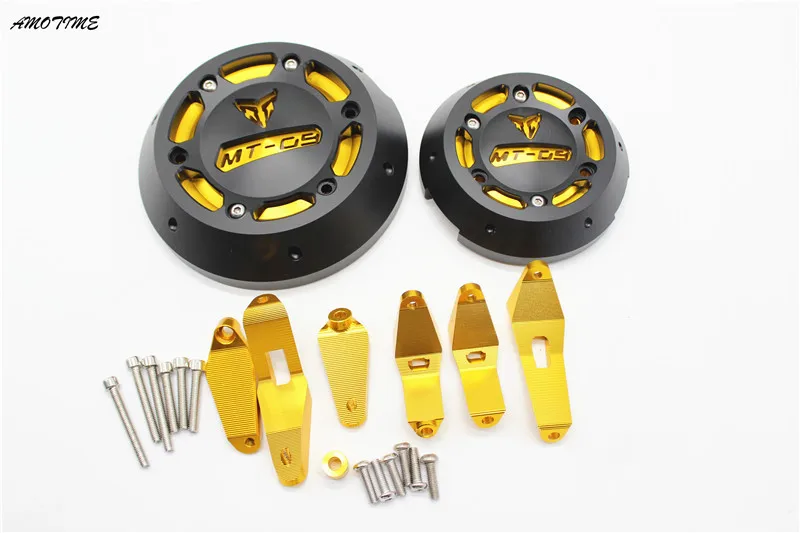 

Free Shipping NEW Engine Guard Protector Engine Guard Case Slider Cover Protector Set For YAMAHA MT-09 MT09 tracer 2014-2017