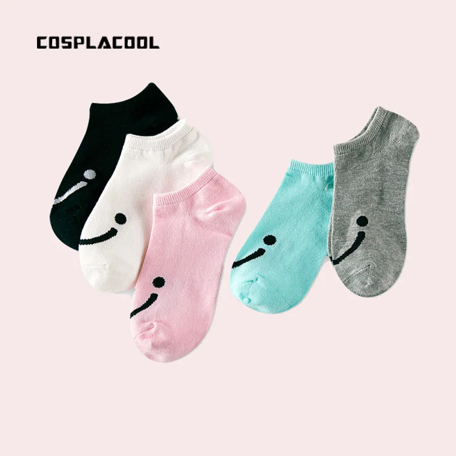 

[COSPLACOOL]Korean socks women spring/summer fashion casual small fresh cotton Jacquard meias cute high quality calcetines mujer