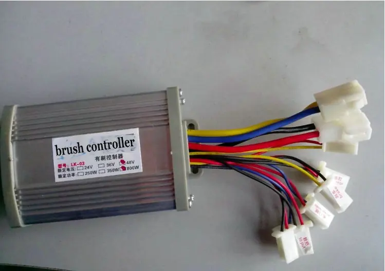 DC щеточный контроллер 24v36v48v800w для электрического скутера трехколесного