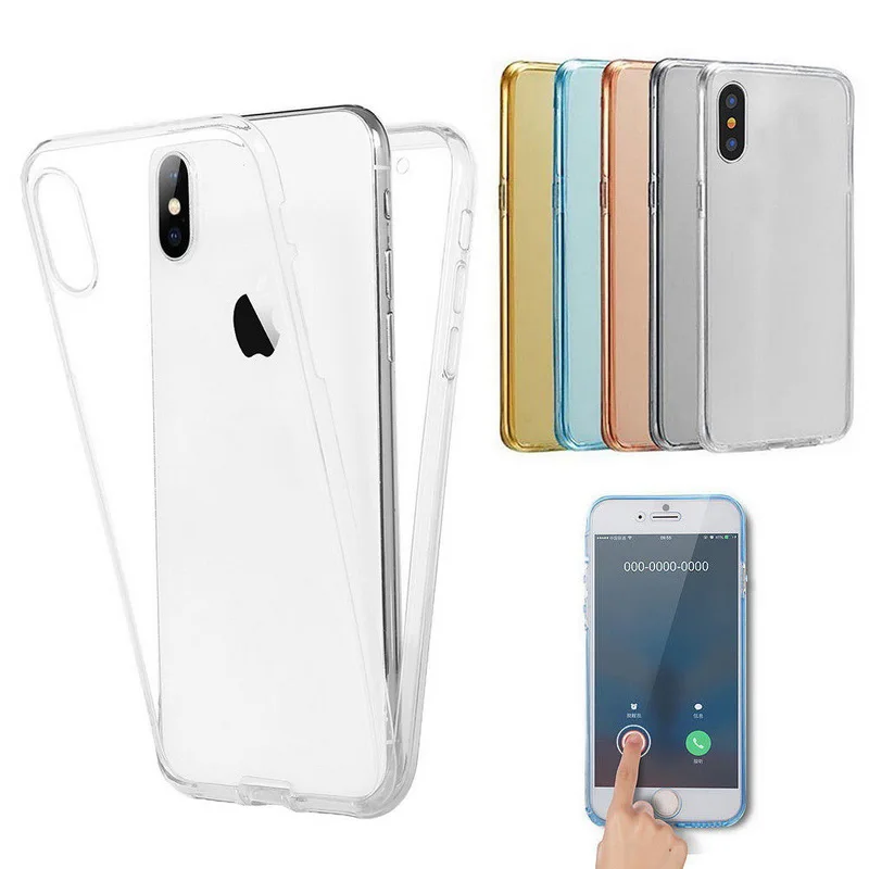 360 Full Body Cover Protect Case For iPhone X 9 XS Max 5 5S SE