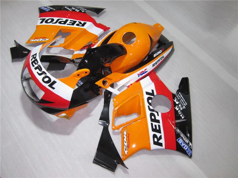 Комплект обтекателей из АБС пластика для Honda repsol orange набор CBR600 F2 1991 1992 CBR 600 92 93 F 91