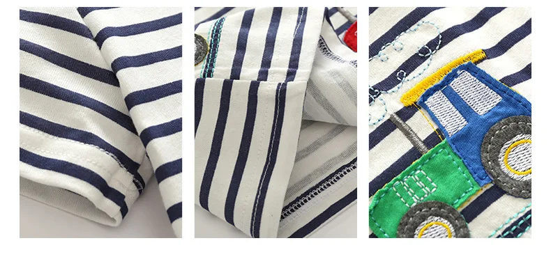2017 New Brand top quality kids clothing summer boys short sleeve O-neck t shirt Cotton embroidery cartoon striped tee tops HTB1cQklQFXXXXciXXXXq6xXFXXXG - 2017 New Brand top quality kids clothing summer boys short sleeve O-neck t shirt Cotton embroidery cartoon striped tee tops