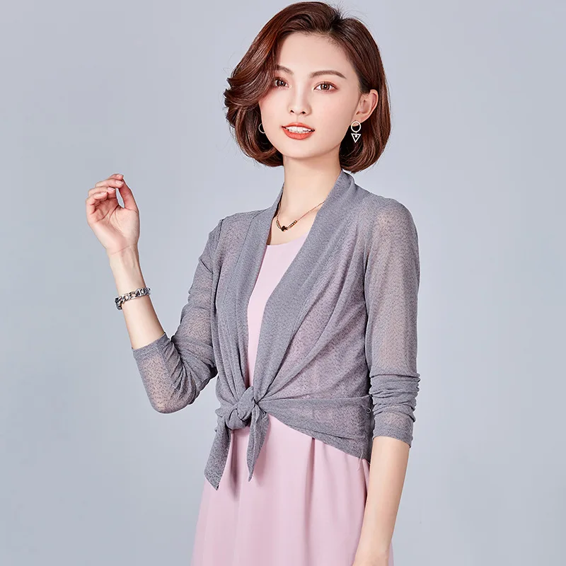 

Thin Long Sleeve Shrug Bolero Women Short Sleeve Shrug Bolero Casaco Feminino Slim Woman Open Stitch Womens Coats Outer