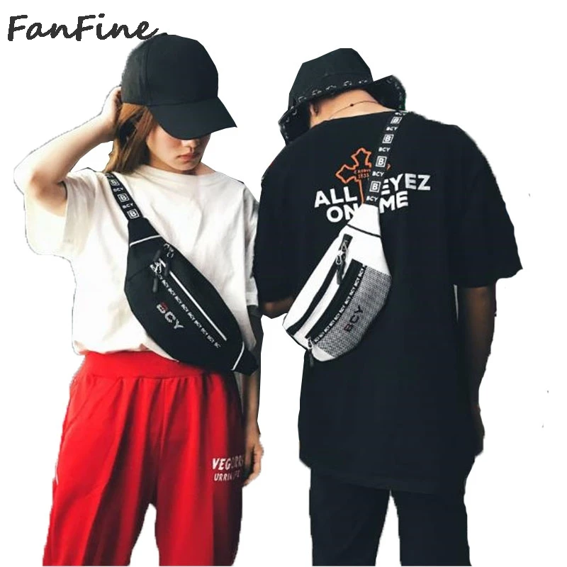 FanFine унисекс поясные сумки для мужчин поясная сумка кошелек нагрудный ремень сумка для женщин Путешествия касса ремень хип-хоп Рок