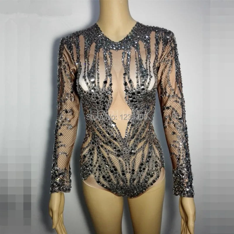 Zentai-Female-Leotard-bodysuit-sexy-costumes-full-diamond-Shining-Black-stone-jumpsuit-bright-Crystal-Rompers-Singer (1)