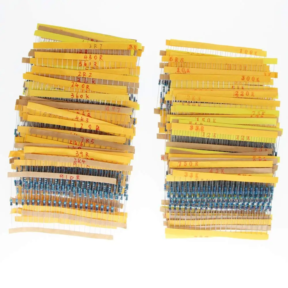 Buy 1/4w resistors pack 168 values x 10pcs = 1680pcs 0