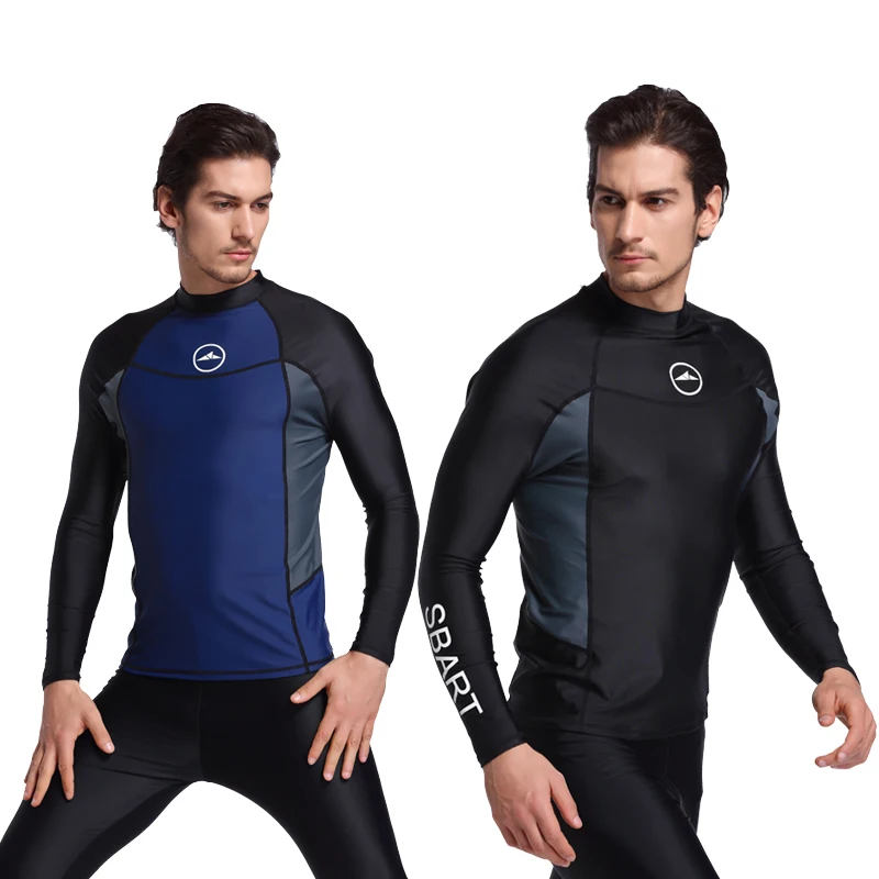 

SBART 2017 diving suit long sleeve Swimwear bathing suit sun-proof jellyfish clothing split male snorkeling jacket male Swimwear
