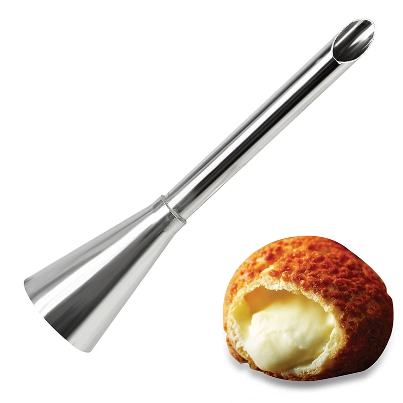 

1pc Puff Nozzle Tip Confectionery Stainless Steel Cake Cupcake Puffs Injection Tool Russian Icing Piping Tips puff Syringe Cake