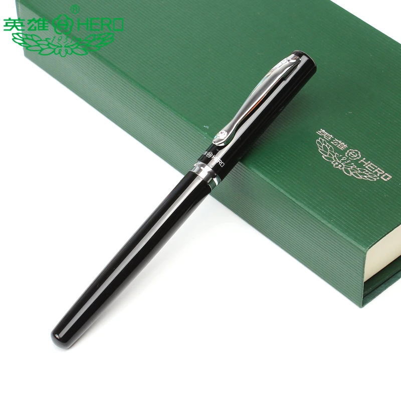 

Genuine HERO 1309 Fountain Pen Ink Pen 0.5mm Metal Anti-slipping Bright Color Student Stationery Business Gift Box 4 Colors