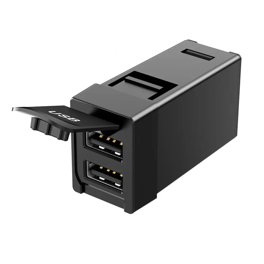 CHELINK автомобиля с двумя портами USB Зарядное устройство 5V 2.1A QC 3,0 разъем Интерфейс адаптер для Toyota зарядки для iPhone iPad samsung LG xiaomi MP4