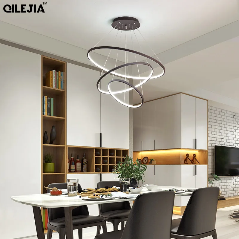 Современные светодиодные подвесные светильники для помещений гостиной с