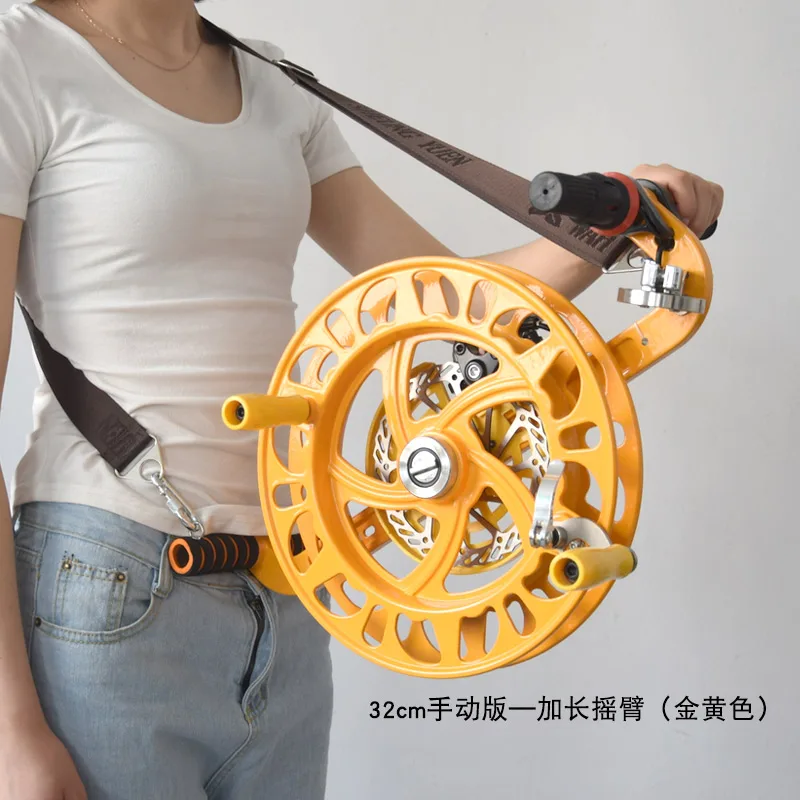 

power led steel kite reel Weifang kite stainless steel kite suspenders wheel conductor shaft belt line reel line winder rod