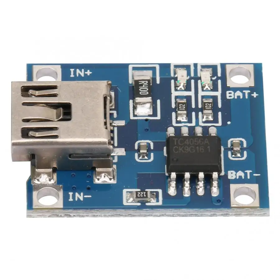 10 шт. мини USB зарядная плата TP4056 1 А 4 5 В линейная зарядка регулируемая|Солнечные