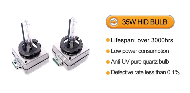 Одна пара 35 Вт ксеноновая лампа D1S D1C автомобильная лампа замена 4300k 5000k 6000k 8000k HID ксеноновый светильник