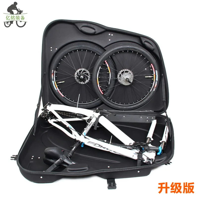 Quality eva hard shell case folding bicycle loading package check box