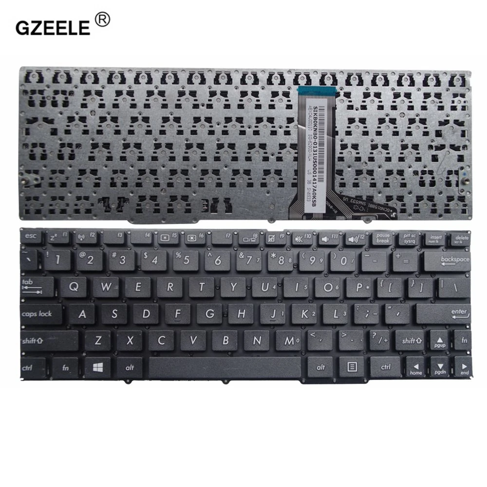 Клавиатура GZEELE для ASUS T100 T100A T100TA T100H английская без рамки Черная|keyboard for asus|laptop keyboard