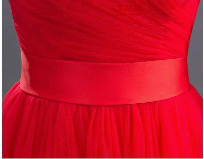 La estrella de mar vestito damigella donna распродажа Тюль с плеча линии бордовый фиолетовый цвета шампанского серый платья подружек невесты