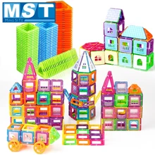 134 шт маленькие магнитные детали модель и строительные игрушки Пластиковые Магнитные дизайнерские Строительные Набор образовательных игрушек для детей подарок