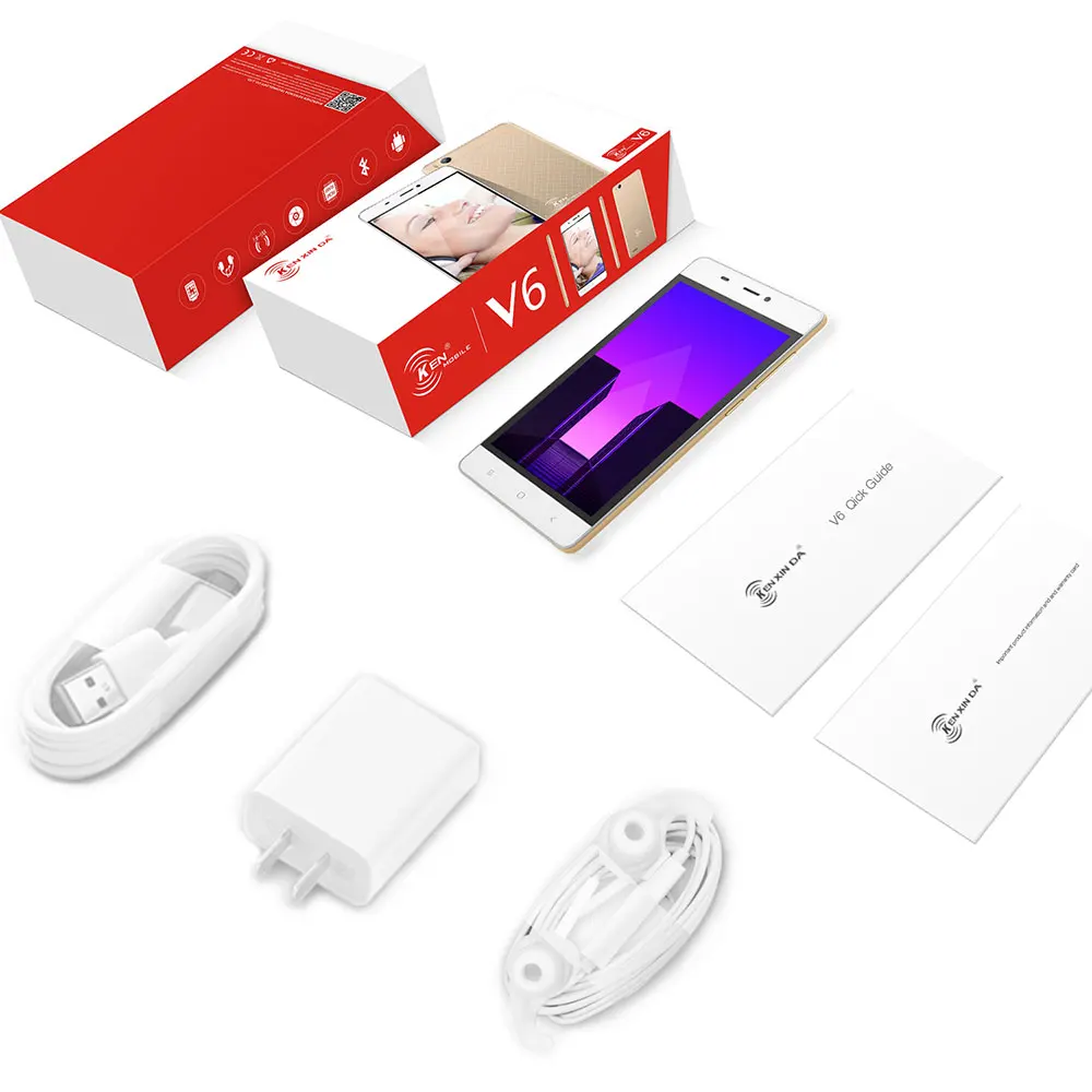 Suficiente inventario 3G desbloqueado Kenxinda V6 Smartphone 4,5 pulgadas Android 7,0 Quad Core 1G + 8G 1700 mAh teléfono móvil Celular Suficiente inventario 3G desbloqueado Kenxinda V6 Smartphone 4,5 pulgadas Android 7,0 Quad Core 1G + 8G 1700 mAh teléfono móvil Celular