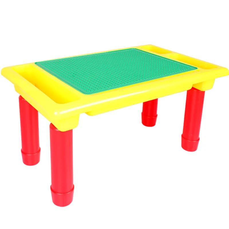 Многофункциональные маленькие частицы, настольные строительные блоки, игра и письмо, настольная игра, Детский обучающий стол, развивающие игрушки DIY - Цвет: only desk