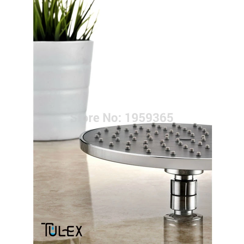 TULEX Rainfall Shower Head 8" Round Panel Wholesale & Retail Chrome