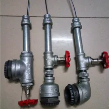 Лофт промышленный Железный водопровод паровой панк Винтажный подвесной светильник шнур E27 светодиодные фонари для персонализированного бара ресторана кафе