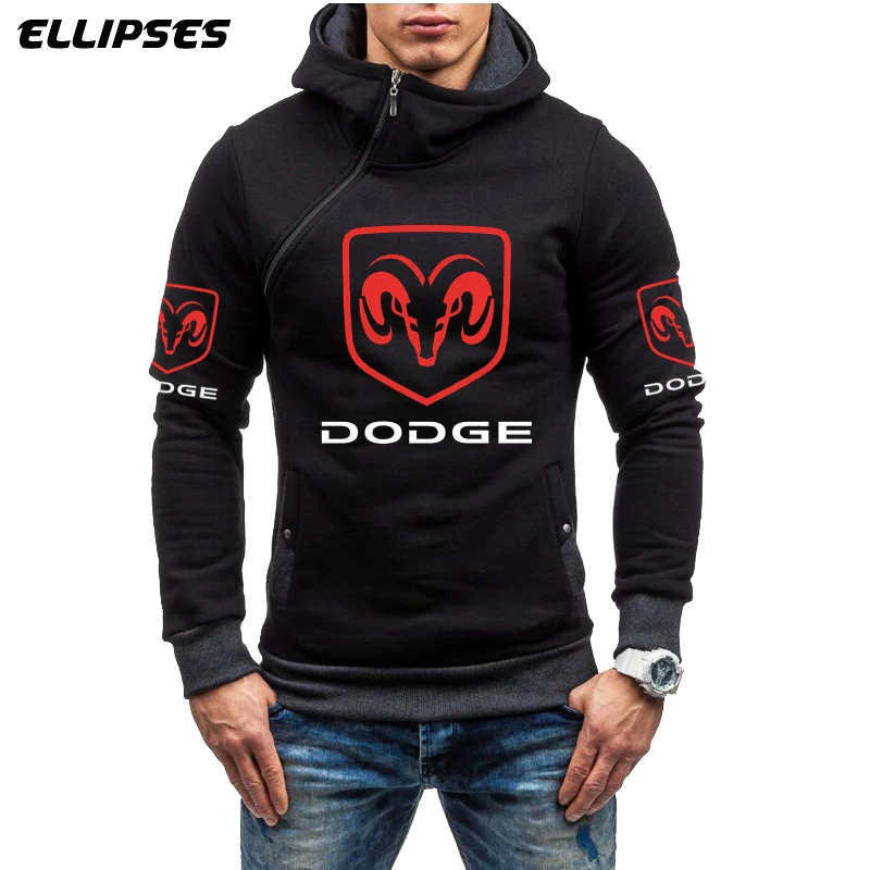 Dodge Car мужской свитер с капюшоном весенний бренд логотип флисовый спортивный