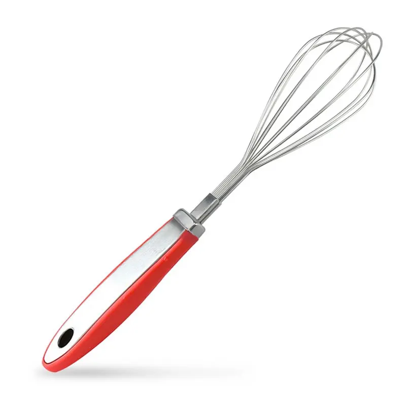 9" Stainless Steel Egg Whisk Balloon Mixer Stick Blender Beater Handheld Whisk Kitchen Cake
