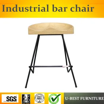 

Free shipping U-BEST The bar chair, bar chair stool, personality of modern minimalist industrial iron coffee chair