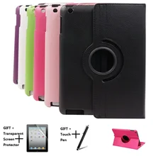 QUWIND 360 Вращающийся полосатый узор из искусственной кожи чехол для всего тела с подставкой для iPad 2/3/4 Mini 1 2 3 Pro 10,5