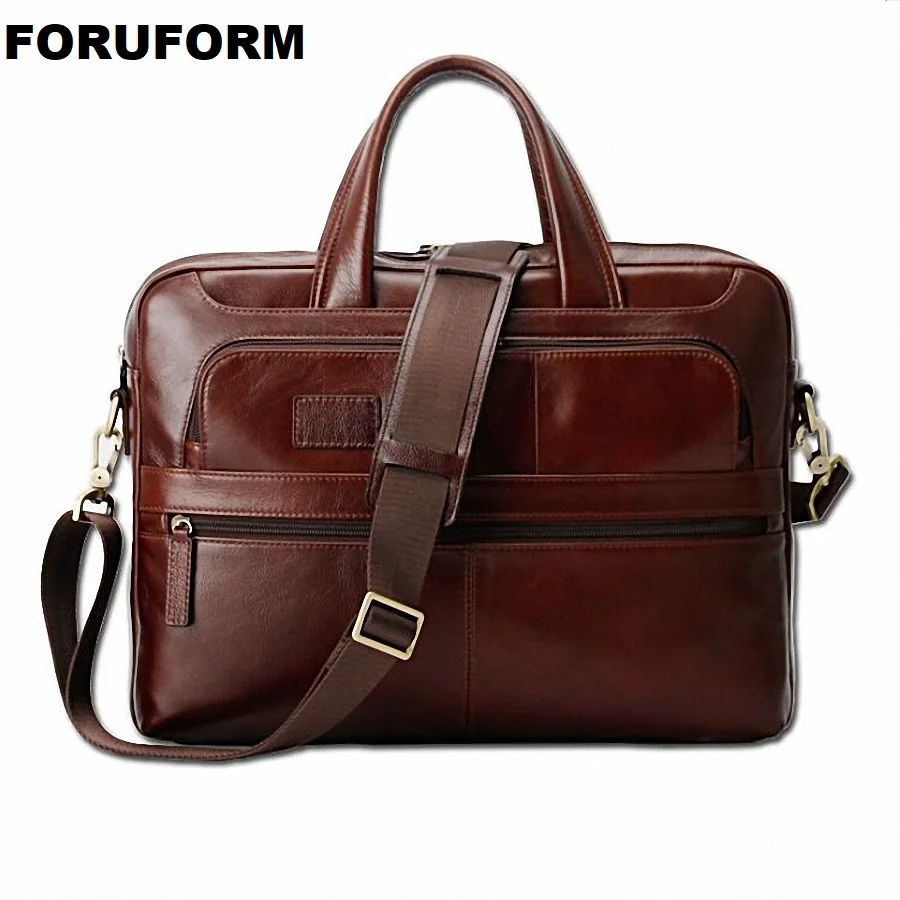 

Men Oil Waxy Leather Antique Design Business Briefcase Laptop Document Case Fashion Attache Messenger Bag Tote Portfolio LI-2303