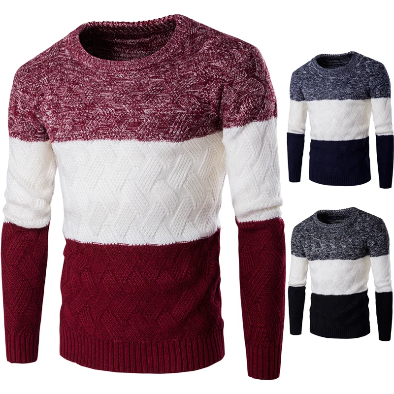 

2017 New Autumn&Winter Mens Christmas Sweater Casual Slim Fit Male Clothing O-Neck Long Sleeve Knitted Pullovers Sweater Men