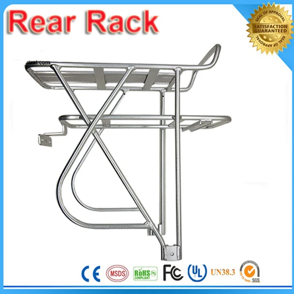 Discount Bike bicycle Battery rack Rear Shelf Rear Rack Rear Carrier for 36v 48v battery suitable for T 24/26/INCH BIKE TIRES 4