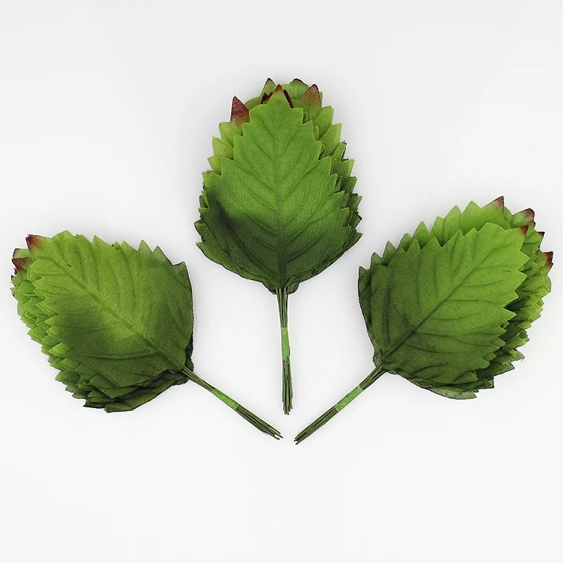 Artificial Maple Leaf Garland Silk Green Leaves Wedding Garden Decor