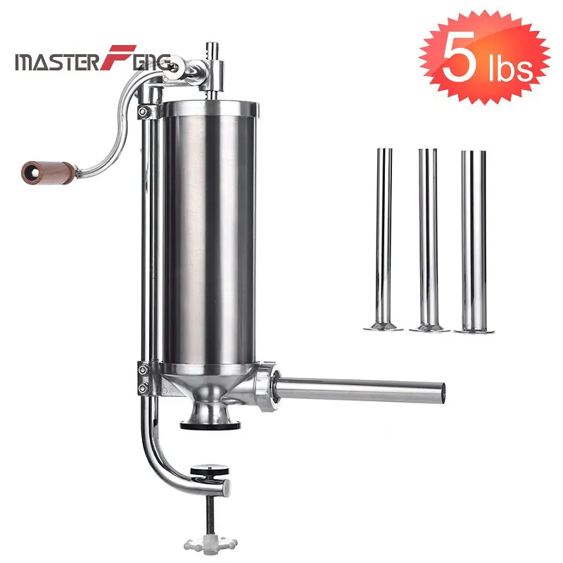 Ucuz 5 2 5 Kg Manuel Sosis Dolgu Et Stuffer Paslanmaz Celik