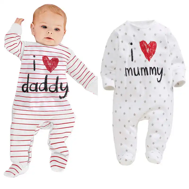 Baby Rompers 16 Newborn I Love Mummy Daddy Baby Costume Girls Boy Jumpsuit Clothing Spring Winter Romper Body Baby Clothes Baby Rompers I Love Mummybaby Clothes Aliexpress