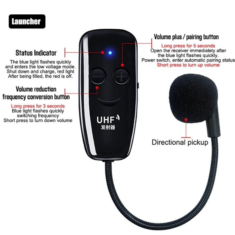 Новый U12F Uhf один для двух беспроводной гарнитуры микрофонный усилитель микшер