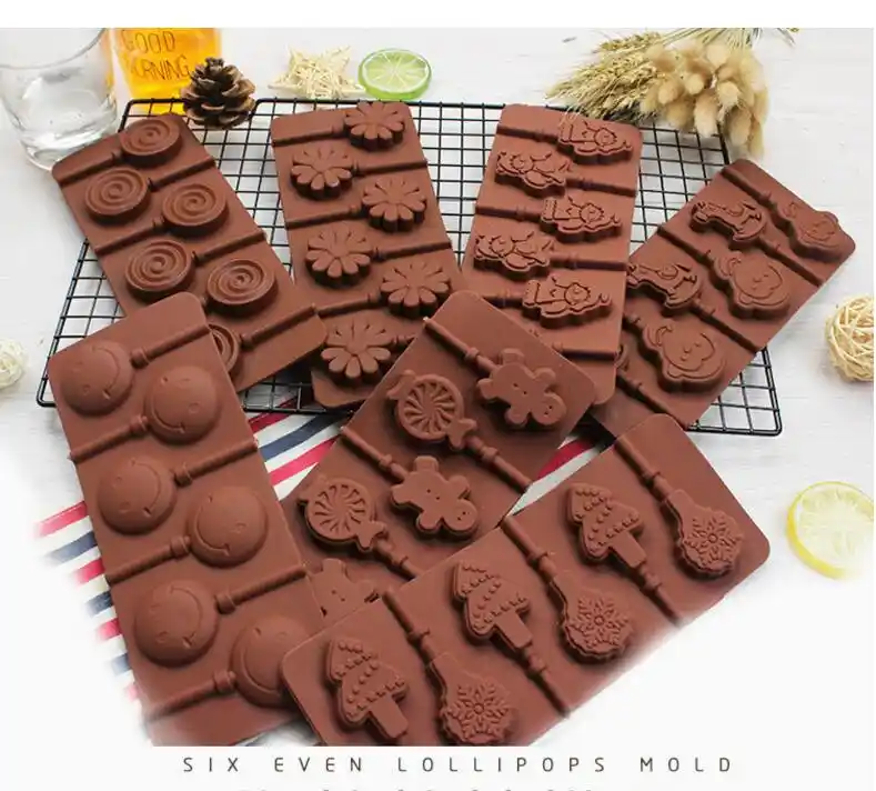 花 猿 スノーフレーク 唇 ハート スターロリポップチョコレートシリコーン金型アイスモールド製氷皿6 穴 Silicone Mold Chocolate Silicone Moldchocolate Silicone Aliexpress