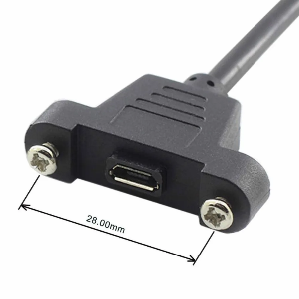 Usb لوحة فلوش جبل كابل usb 2.0 usb البسيطة b ذكر إلى كابل usb البسيطة b الإناث مع مسامير