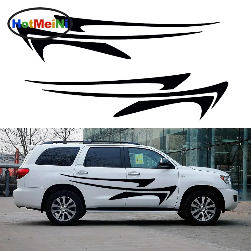 

HotMeiNi 2 X The Wind Speed Dynamic Fast Running Streaks Art Car Sticker for SUV Trailer Truck Kayak Canoe Vinyl Decal 9 Colors
