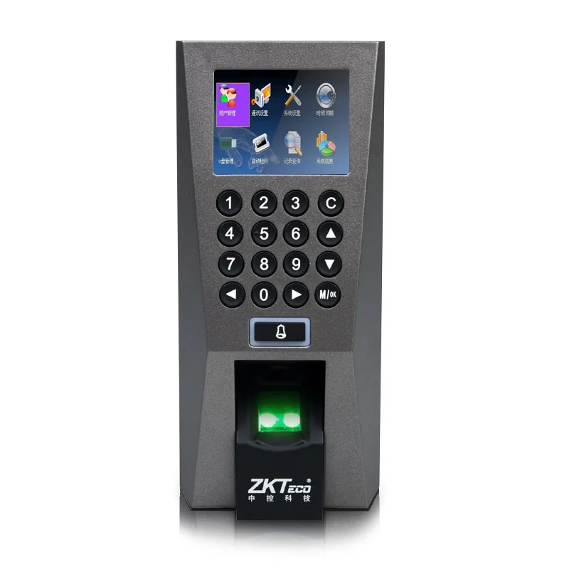 

Zk F18 Tcp/Ip Communication 3000 Fingerprint User 80000 Record 2-inch Color Door Access Control Fingerprint Access Controller