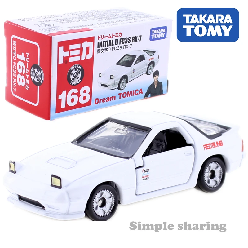 Takara Tomy мечта Tomica № 168 Initial D FC3S RX 7 MAZDA игрушечный автомобиль литой миниатюрный Детские модели игрушки с дистанционным управлением комплект Коллекционные вещи поп безделушка