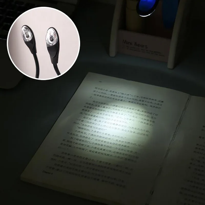 3 цвета светодиодный светильник книга светильник мини Портативный Clip-On Гибкая яркая лампа светильник, лампа для чтения книг, путешествия Спальня рождественские подарки