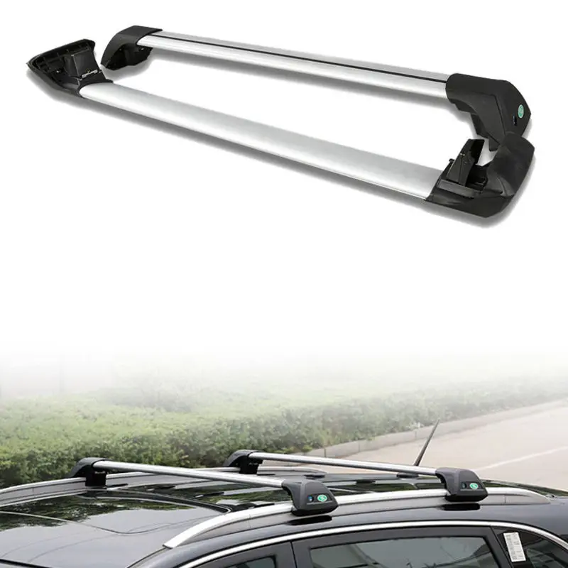 

2*Silvery Aluminum Cross Bar Roof Cargo Luggage Rack For HONDA CRV 2012-2015
