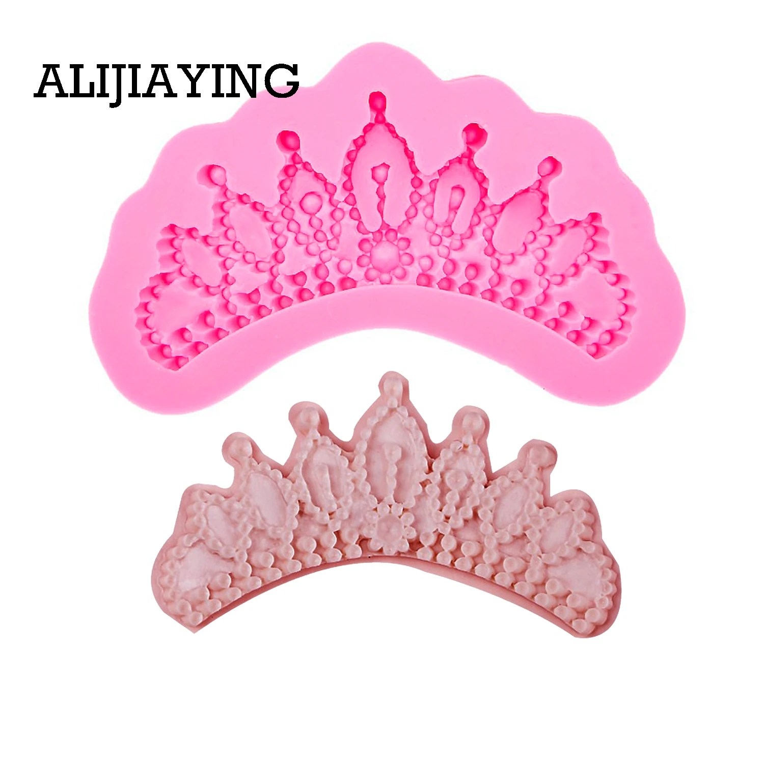 

M0485 1Pcs DIY Princess diamond Crown Silicone Cake Mold for Chocolate Jelly Baking Sugar Craft Fondant Cake Decorating Tools