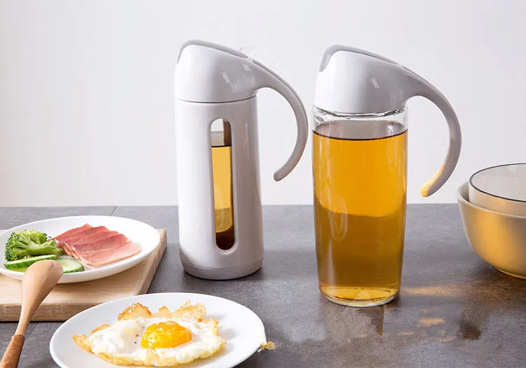 

1PC 300ml 500ml Glass Oil Dispenser Bottle Sauce Pot Leak-proof Bottle Vinegar Sauce Oil Jar For Cooking Tools JO 1087