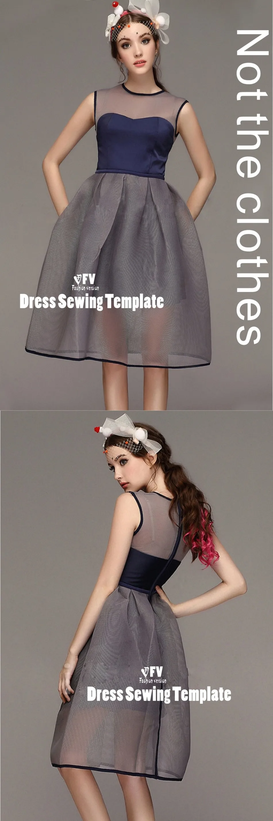 Платья Швейные шаблон резки одежды для рисования DIY(не продавая одежду) BLQ-219